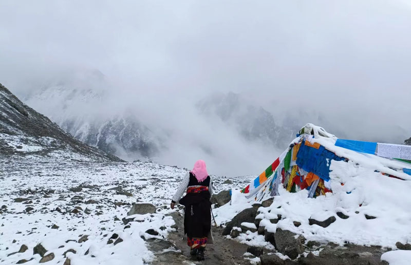 Mount Kailash in winter