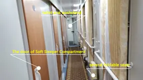 What are there in the Soft Sleeper Carriage on the Train to Tibet?